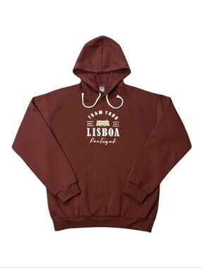 Lisboa Tram Tour Portugal Memorabilia Logo Hoodie